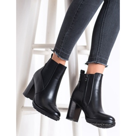 Lovery Bottes décontractées à talons hauts le noir 2
