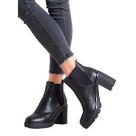 Flyfor Bottines Chelsea classiques sur la plateforme noir 1