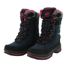 Bottes de neige avec membrane American Club SN15 / 20 marine bleu marine rose gris 2