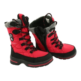 Bottes de neige avec membrane American Club SN15 / 20 rouge le noir gris 2