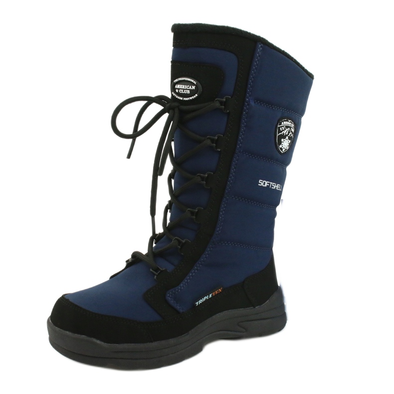 American Club Boots softshell américaines avec membrane SN12 / 20 marine noir bleu marine 6