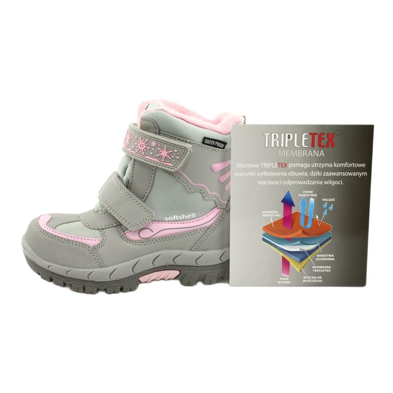American Club Bottes imperméables américaines avec membrane HL46/20 rose gris 4 American Club Bottes imperméables américaines avec membrane HL46/20 rose gris 4