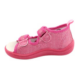 American Club Chaussons sandales américaines TEN38/20, semelle intérieure cuir fuchsia rose 1
