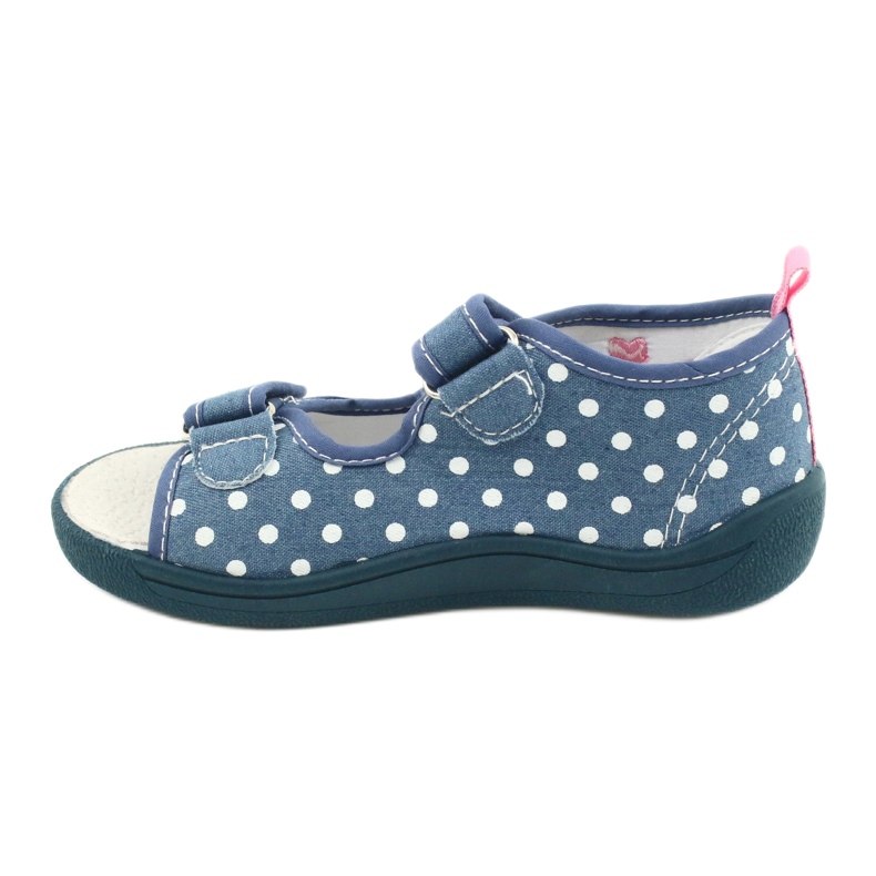 American Club Chaussons, sandales, chaussures américaines pour enfants, semelle intérieure en cuir blanche bleu rose 1