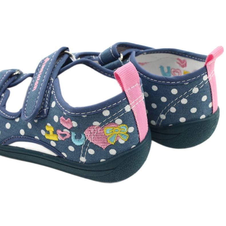 American Club Chaussons, sandales, chaussures américaines pour enfants, semelle intérieure en cuir blanc bleu rose 5
