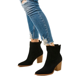 Bottines noires sur le m398 slip-on post le noir 2