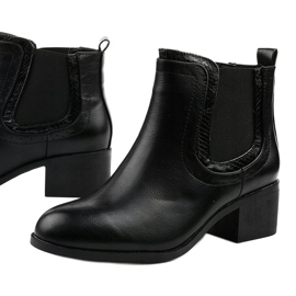 Bottes noires de Bluehill isolées Jodhpur bottes 1