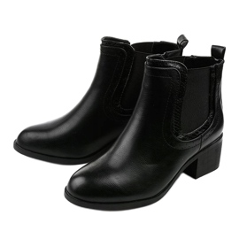 Bottes noires de Bluehill isolées Jodhpur bottes 2