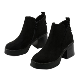 Bottines en daim écologique Yeartought noires le noir 3