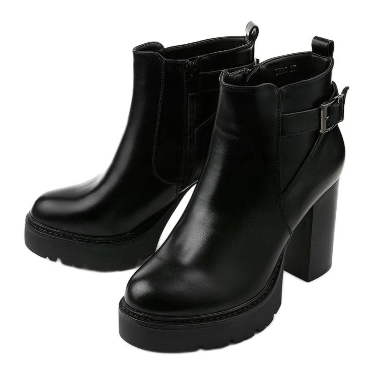 Bottines noires avec fermeture éclair Forestcreek 2