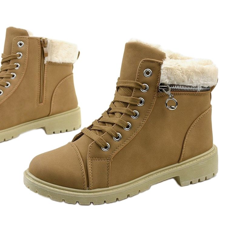 Bottes isolées Pima camel multicolore 1