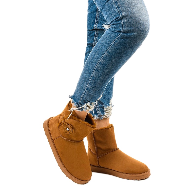 Bottes isolées marron, type émeu Harelana brun 1