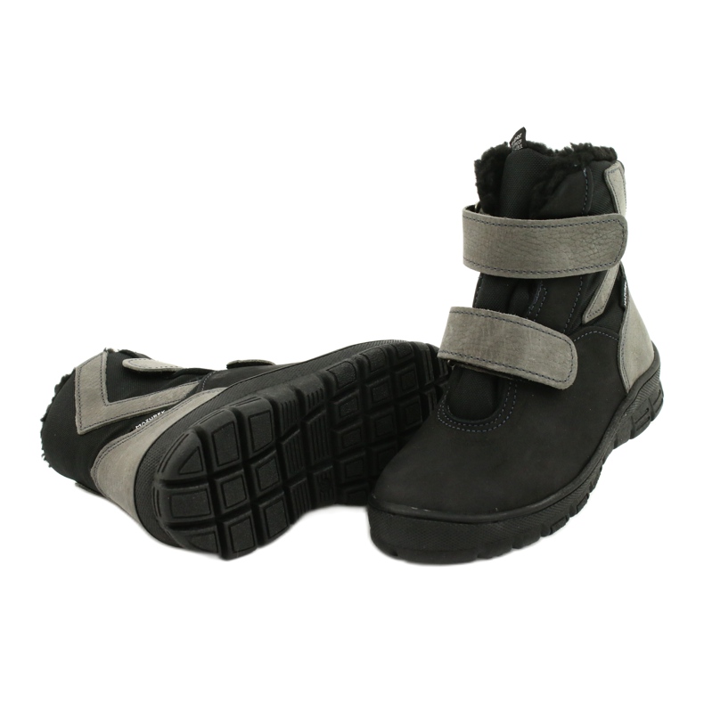 Boots noires avec membrane Mazurek 1351 le noir gris 3