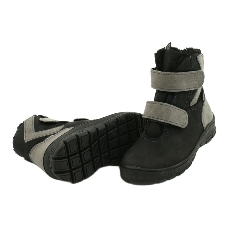 Boots noires avec membrane Mazurek 1351 le noir gris 3