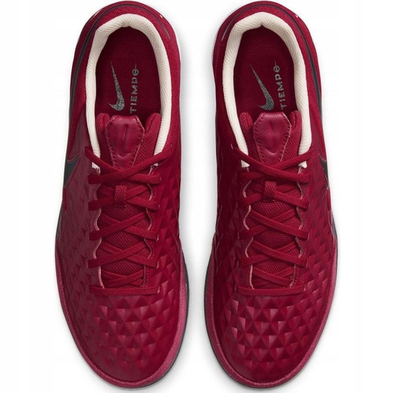 Nike Tiempo Legend 8 Academy IC AT6099 608 chaussures de football rouge 1