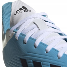 Chaussures de football adidas X 19.4 FxG bleu et blanc F35378 1
