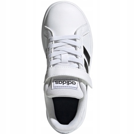 Chaussures pour enfants adidas Grand Court C blanc et noir EF0109 1