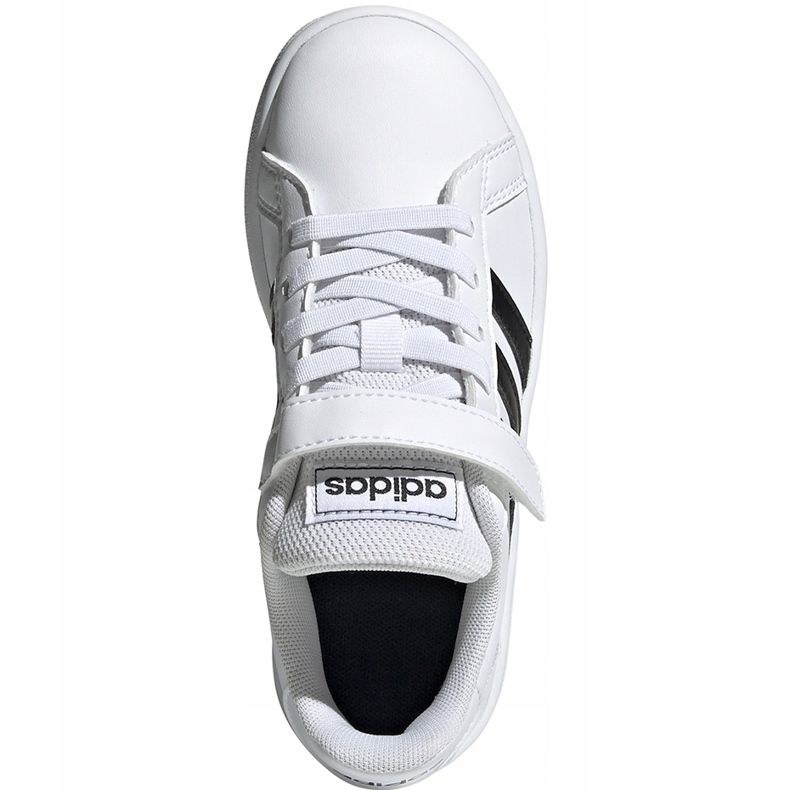 Chaussures pour enfants adidas Grand Court C blanc et noir EF0109 1