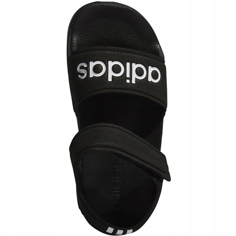 Adidas Adilette Sandal K sandales noires pour enfants G26879 le noir 1 Adidas Adilette Sandal K sandales noires pour enfants G26879 le noir 1