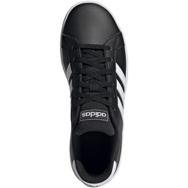 Chaussures enfant Adidas Grand Court K noir et blanc EF0102 1