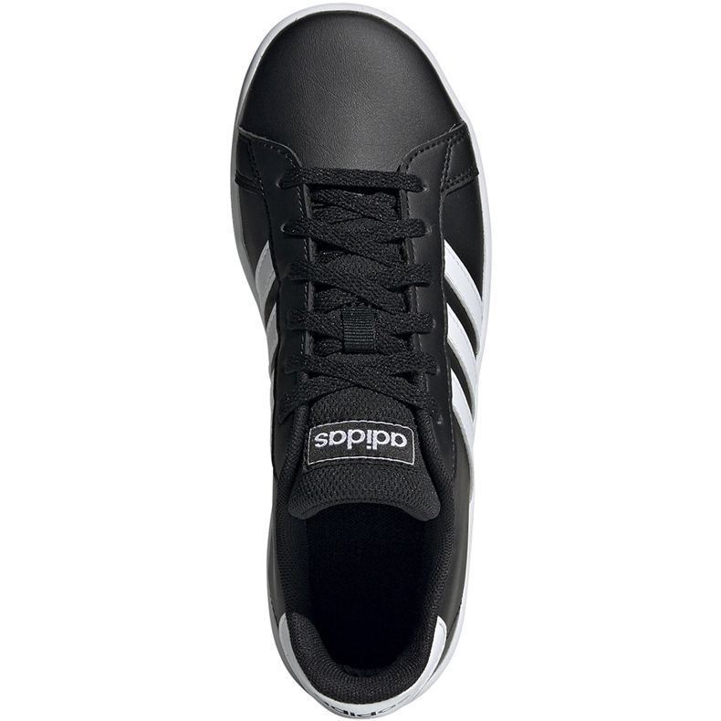 Chaussures enfant Adidas Grand Court K noir et blanc EF0102 1
