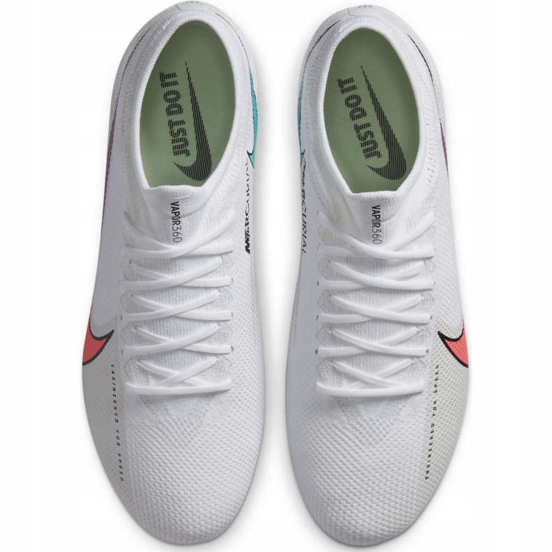 Chaussure de football Nike Mercurial Vpor 13 Pro Fg AT7901 163 blanche blanche 1 Chaussure de football Nike Mercurial Vpor 13 Pro Fg AT7901 163 blanche blanche 1