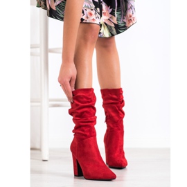Sweet Shoes Bottes courtes rouges 1