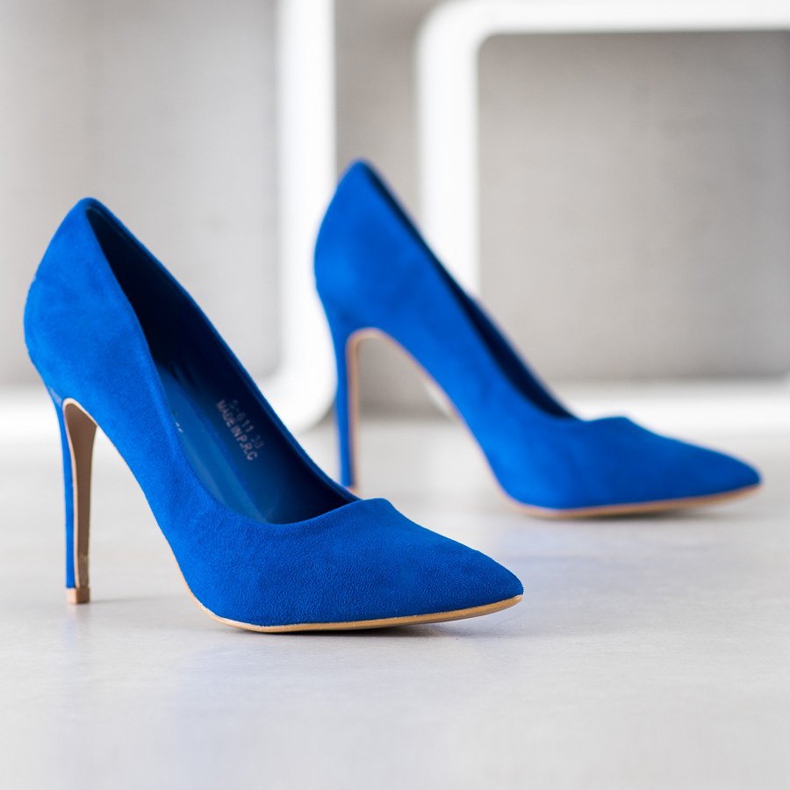 Renda Talons en daim bleu 1