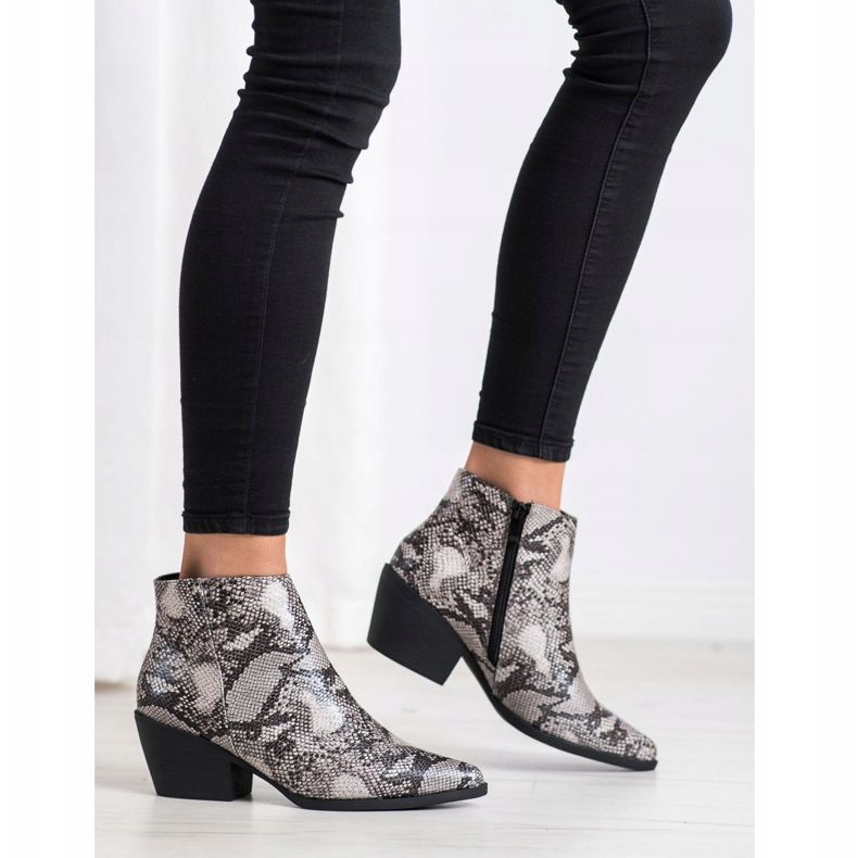 Cm Paris Botte à imprimé serpent multicolore 2 Cm Paris Botte à imprimé serpent multicolore 2