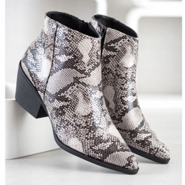 Cm Paris Botte à imprimé serpent multicolore 1