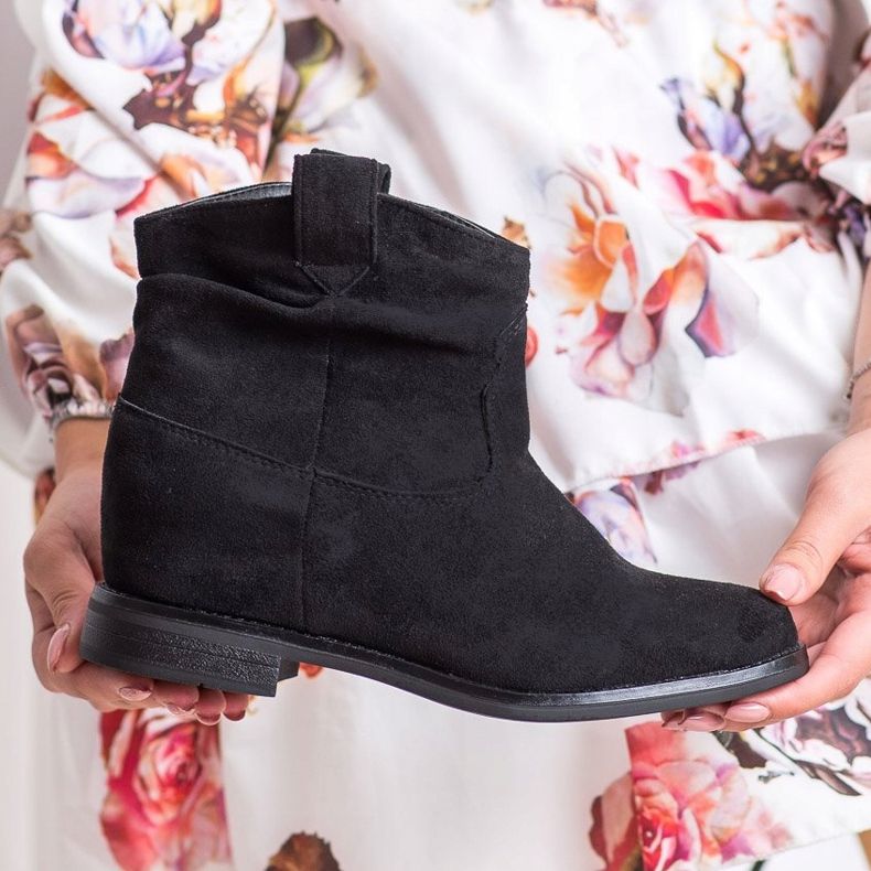 Marquiz Bottes de cowboy élégantes le noir 1 Marquiz Bottes de cowboy élégantes le noir 1