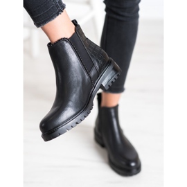 Super Me Bottines Jodhpur noires Imprimé serpent 2