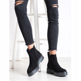 J. Star Bottes à la mode sur la plate-forme le noir 2