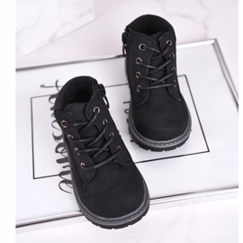 Apawwa Boots enfant garçon noires Moa boots le noir 1