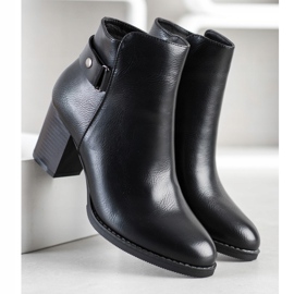 J. Star Bottes confortables sur un poteau le noir 2