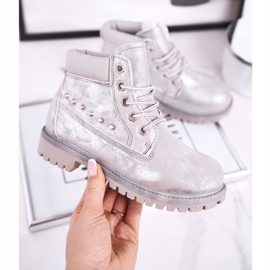 MSMG Bottines Chaudes Enfant à Clous Silver Gonzo argent 2