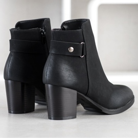 J. Star Bottes confortables sur un poteau le noir 1