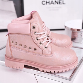 MSMG Bottines Chaudes Enfant à Clous Rose Gonzo 1 MSMG Bottines Chaudes Enfant à Clous Rose Gonzo 1