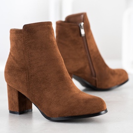 Wilady Bottes de chameau à la mode brun multicolore 1