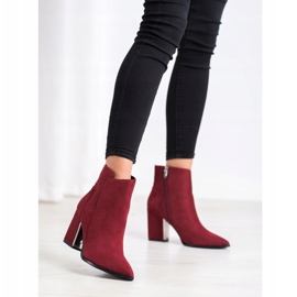 Corina Bottines mode bordeaux rouge 1 Corina Bottines mode bordeaux rouge 1