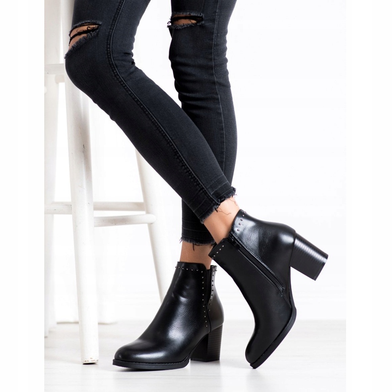 J. Star Bottes classiques avec décorations noir 2