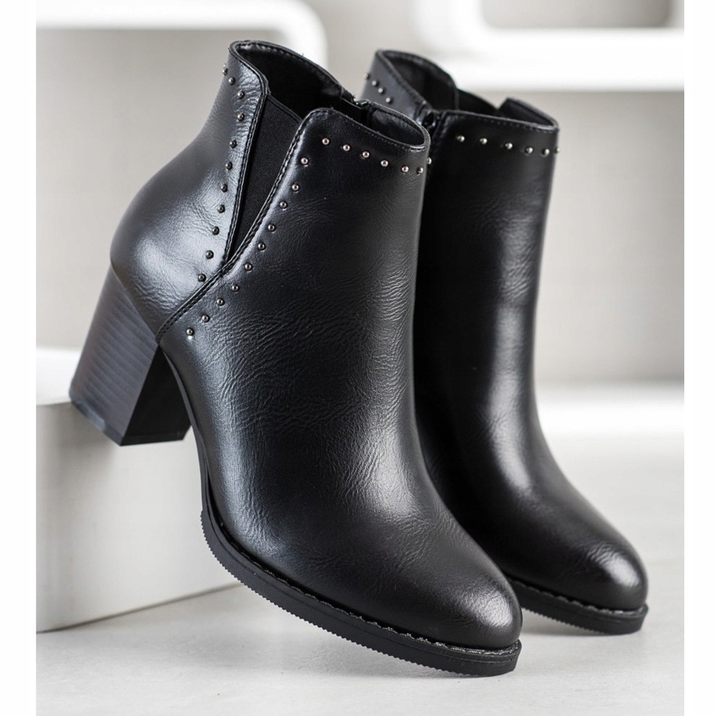 J. Star Bottes classiques avec décorations le noir 1