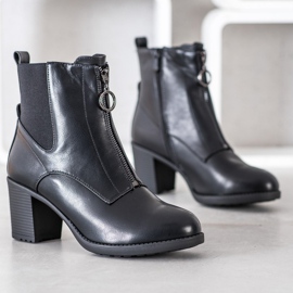 Gogo Bottes chaudes avec une fermeture éclair le noir 2