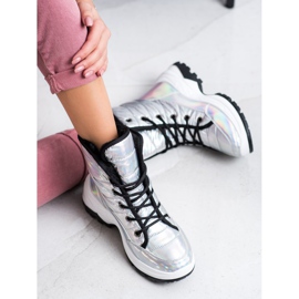 SHELOVET Bottes de neige Holo confortables blanche multicolore 2 SHELOVET Bottes de neige Holo confortables blanche multicolore 2