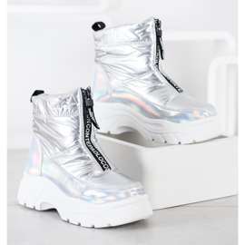 SHELOVET Bottes de neige sur le curseur argent 2 SHELOVET Bottes de neige sur le curseur argent 2