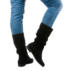 Bottes en daim pour femmes Bottes Russell le noir 3