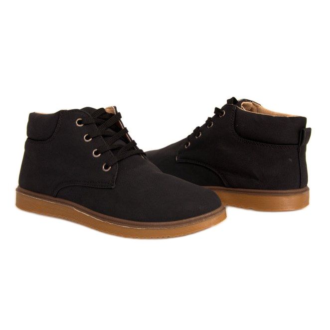 Bottines chaudes pour hommes Sal Black 1306 noir 1