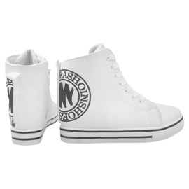 Baskets à la mode LT1608 Blanc blanche 1