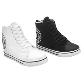 Baskets à la mode LT1608 Blanc blanche 4