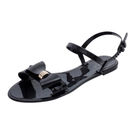 Sandales en caoutchouc noir PT7-1 1